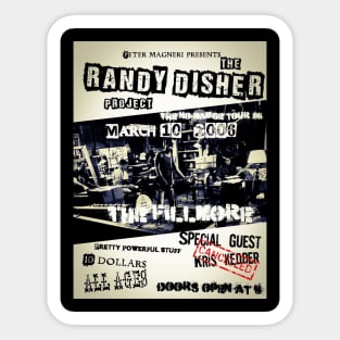 The Randy Disher Project Sticker